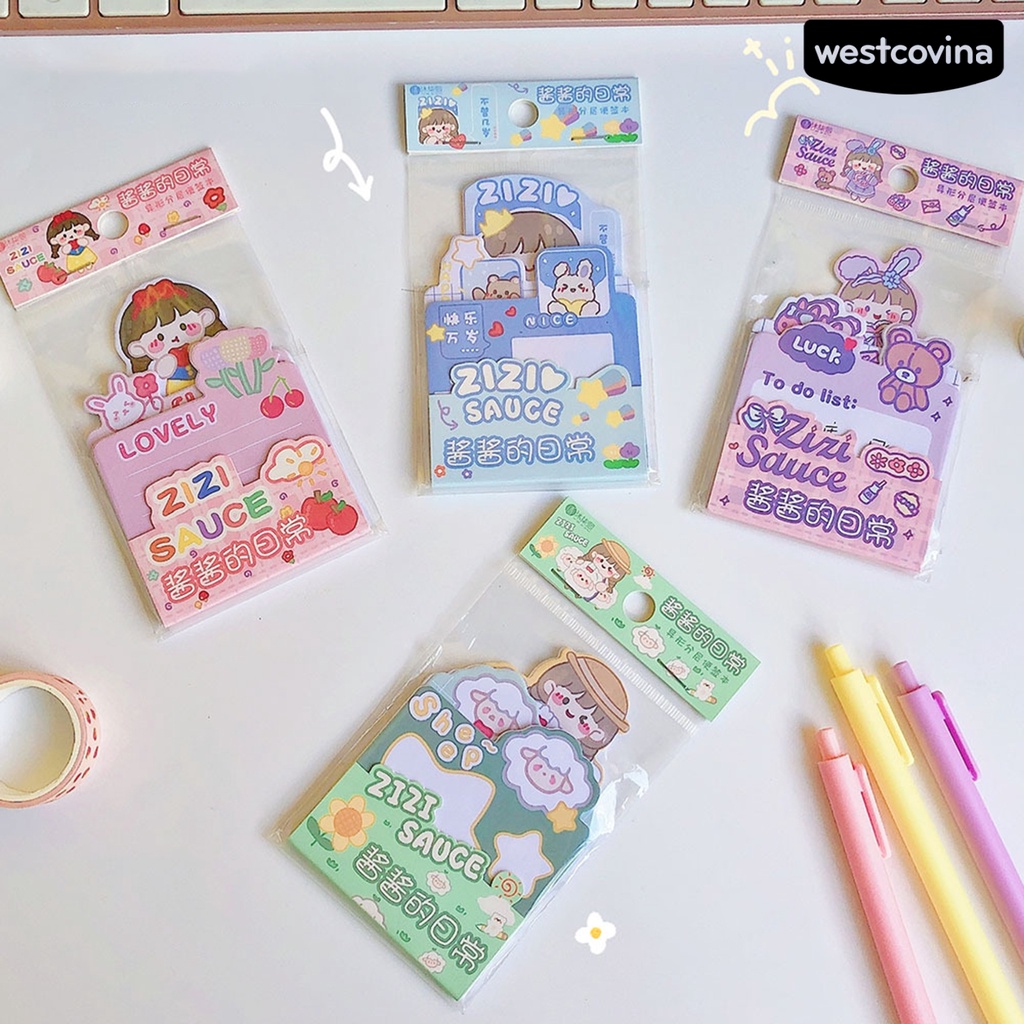 [Hot]✍Set 36 Tờ Giấy Dính Nhiều Lớp Siêu Nhẹ Đáng Yêu Dành Cho Văn Phòng Học Sinh