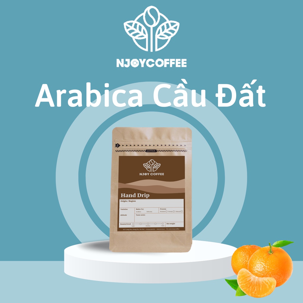 Cà phê Arabica Cầu Đất ( V60, Espresso, Moka pot ) - Njoy coffee