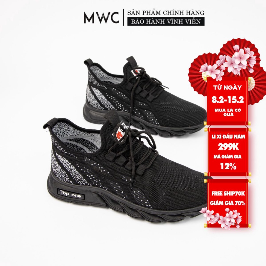 Giày Thể Thao Nam Thời Trang MWC Giày Sneaker Vải Năng Động Siêu HOT NATT - 5332