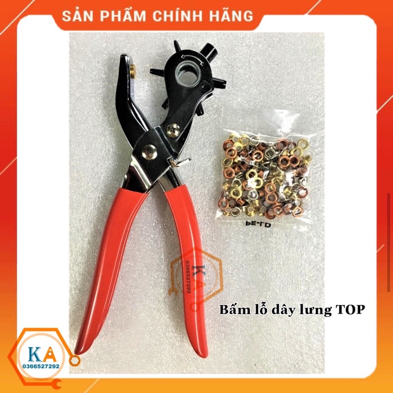 kìm bấm dây lưng TOP, Kìm Bấm Lỗ Dây Nịt, Bấm Dây Da Đồng Hồ,Thắt Lưng, Giày Dép, Bìa Cứng