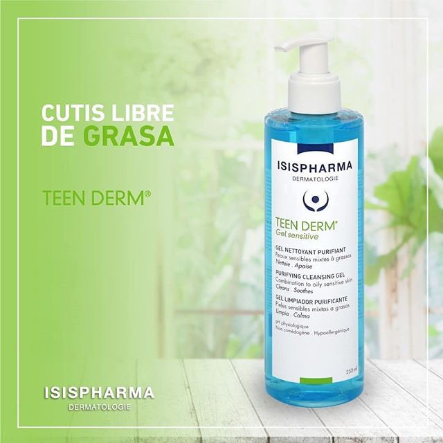 GEL RỬA MẶT GIẢM NHỜN, NGĂN NGỪA MỤN CHO DA NHẠY CẢM VÀ DA THƯỜNG ISIS TEENDERM GEL SENSITIVE | WebRaoVat - webraovat.net.vn