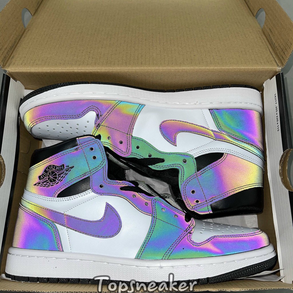 Giày Sneaker Jordan 1 Phản Quang Full Box Freeship HỖ TRỢ ĐỔI TRẢ TRONG 15 NGÀY ! ! ! : " : ' .j -
