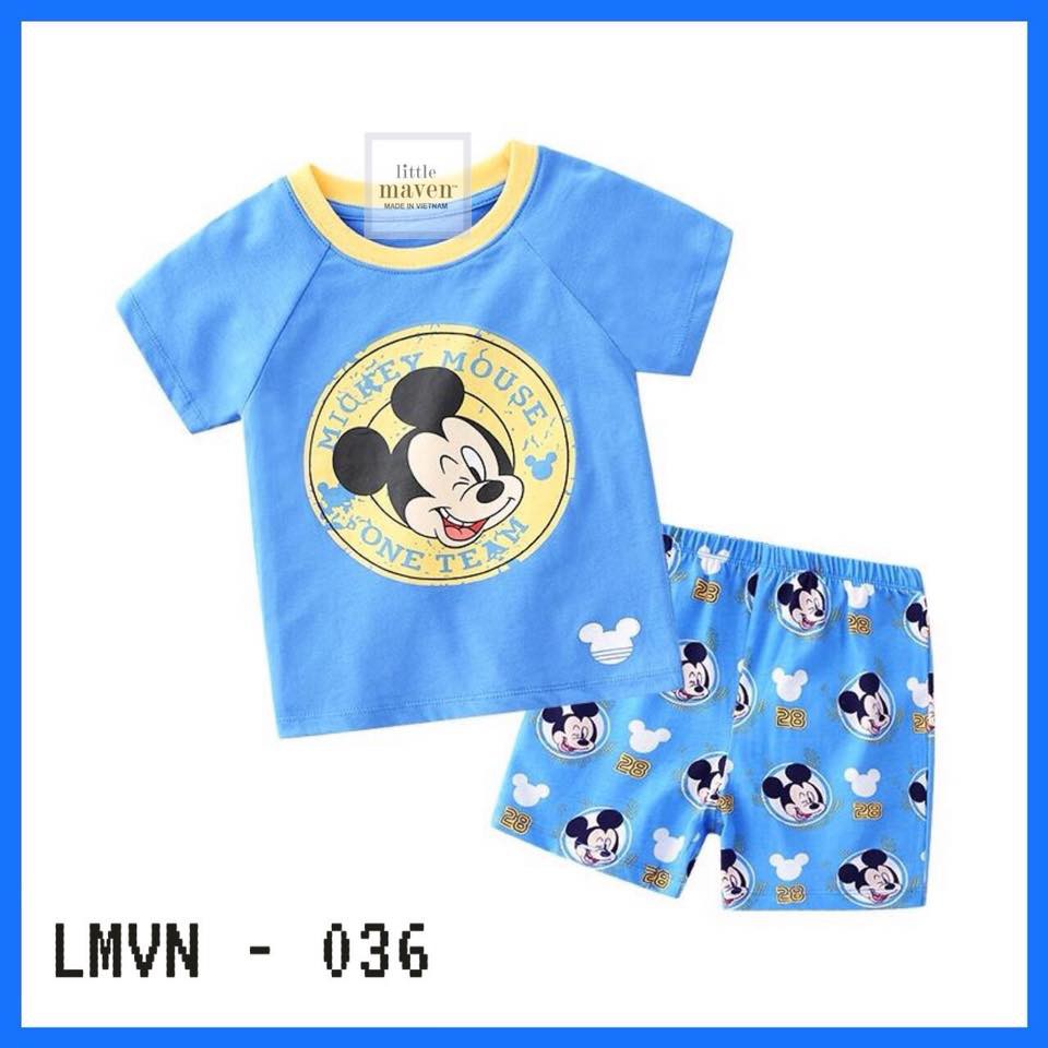 BỘ COTTON CỘC TAY LITTLE MAVEN 2020 - ALBUM SỐ 4