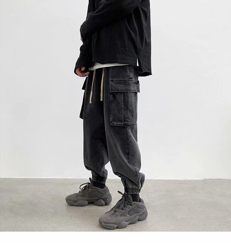 Quần Jeans Dây Rút Phong Cách Hàn Quốc Cho Nam (S-3Xl)