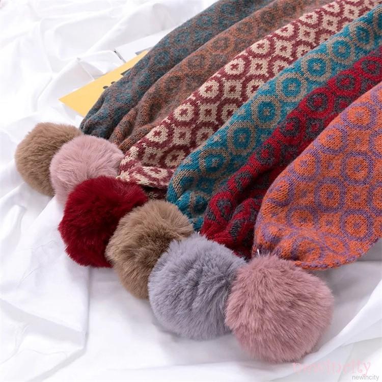 Khăn choàng cổ dệt kim thiết kế đơn giản phong cách Hàn Quốc dành cho bé