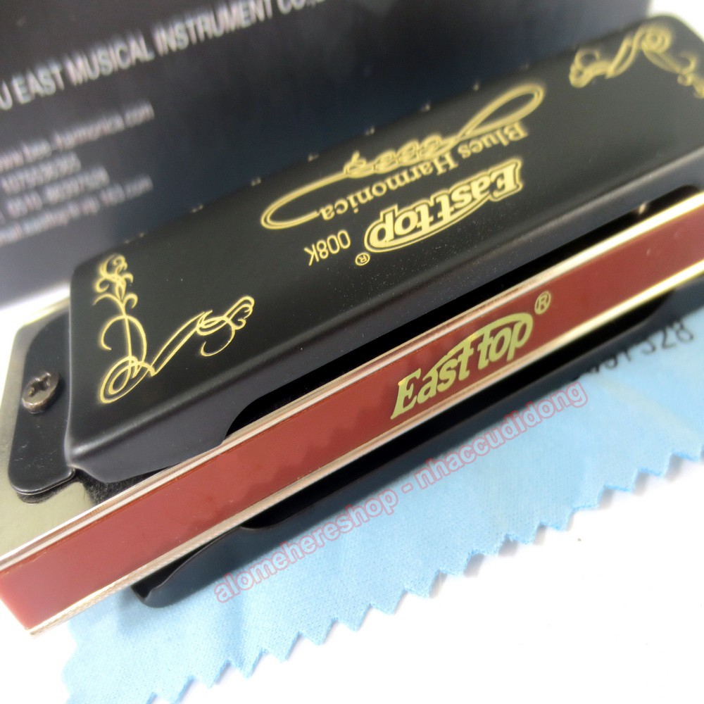 Kèn harmonica diatonic Easttop T008K Đen