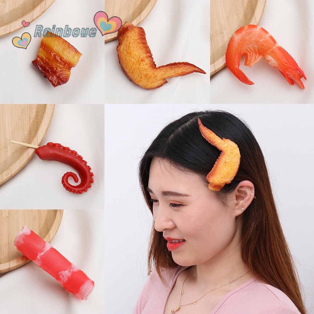 Kẹp Tóc Kim Loại Màu Sắc Cầu Vồng Thời Trang Cho Nữ