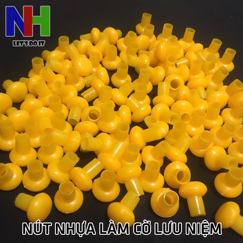 Nút nhựa/nút tròn làm cờ lưu niệm [Bán 0,5kg]