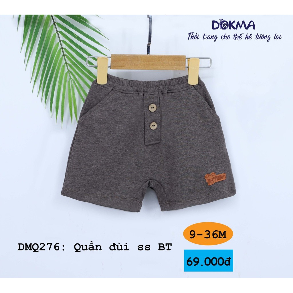 DMQ376 Quần đùi bé trai Dokma đính cúc (9-36M)