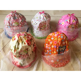 MŨ CÓ KHĂN VOAN CHO BÉ GÁI 0-12 THÁNG/ Nón voan (05)