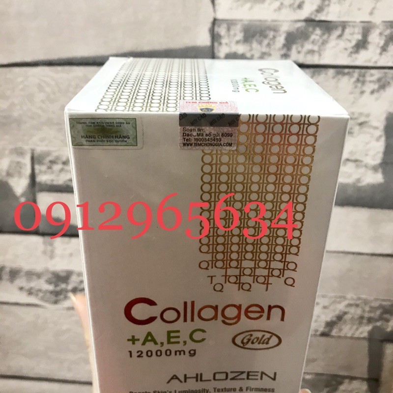 Collagen + A E C 12000mg Ahlozen Gold,  hàng nhập khẩu Mỹ chính hãng, làm chậm quá trình lão hóa, đẹp da, chống nhăn.. | WebRaoVat - webraovat.net.vn