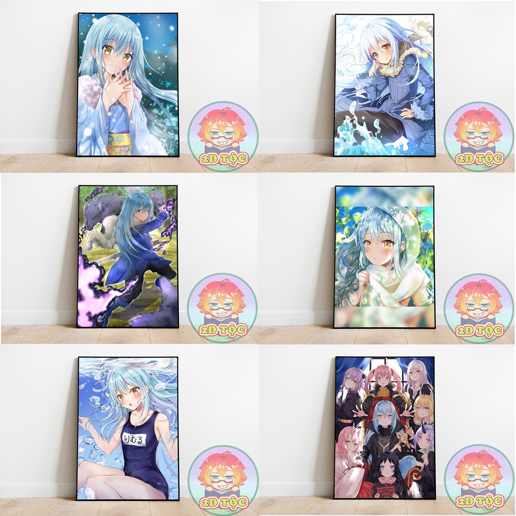 TRANH POSTER A3 RIMURU (3) ANIME MANGA CHUYỂN SINH THÀNH SLIME CHẤT LIỆU GIẤY CAO CẤP - 2D TỘC SHOP