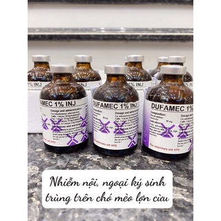 1 lọ dufamec 1% inj dùng cho chó mèo lợn cừu