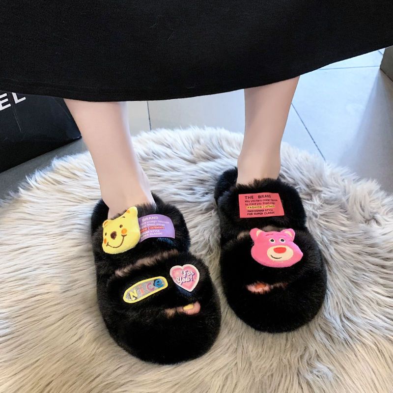 Dép Bông Đi Trong Nhà Chống Trượt Hình Hoạt Hình Dễ Thương Cho Nữ
