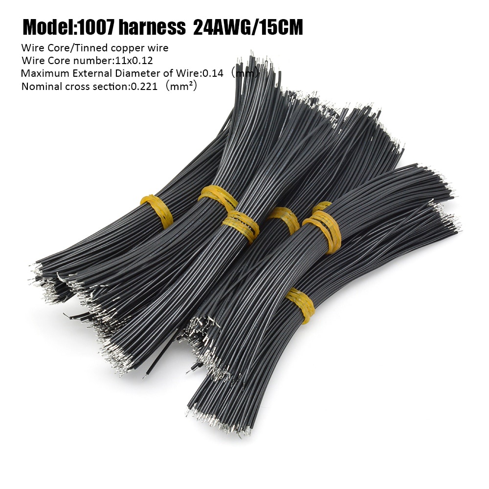 Set 100 Cuộn Dây Hàn Mạch Điện Pcb 24awg 15cm 1007-24awg