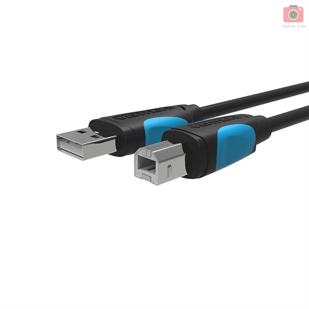 Dây cáp VENTION USB2.0 10m/32.8f màu đen chuyên dụng cho máy in HP//Epson