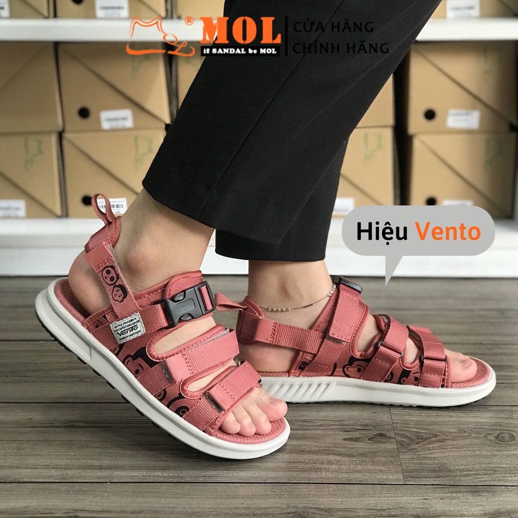 Giày Sandal MOL Nữ 3 Quai Ngang Quai Hậu Tháo Rời Êm Bền Phù Hợp Đi Học Đi Làm Đi Du Lịch Mã MS1801