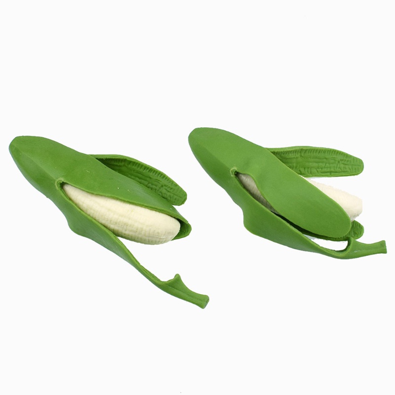 Onsale Quả Chuối Đồ Chơi Bằng Da Mềm Màu Xanh Lá Cây Dành Cho Trẻ Em