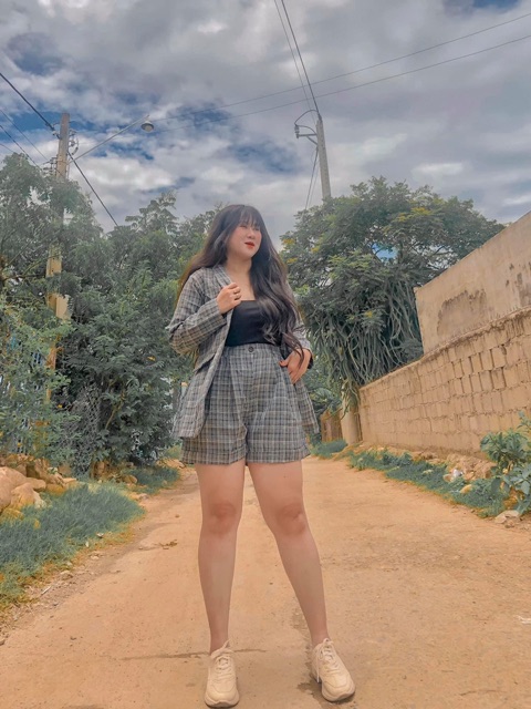 Bigsize Set vest caro S175 | BigBuy360 - bigbuy360.vn