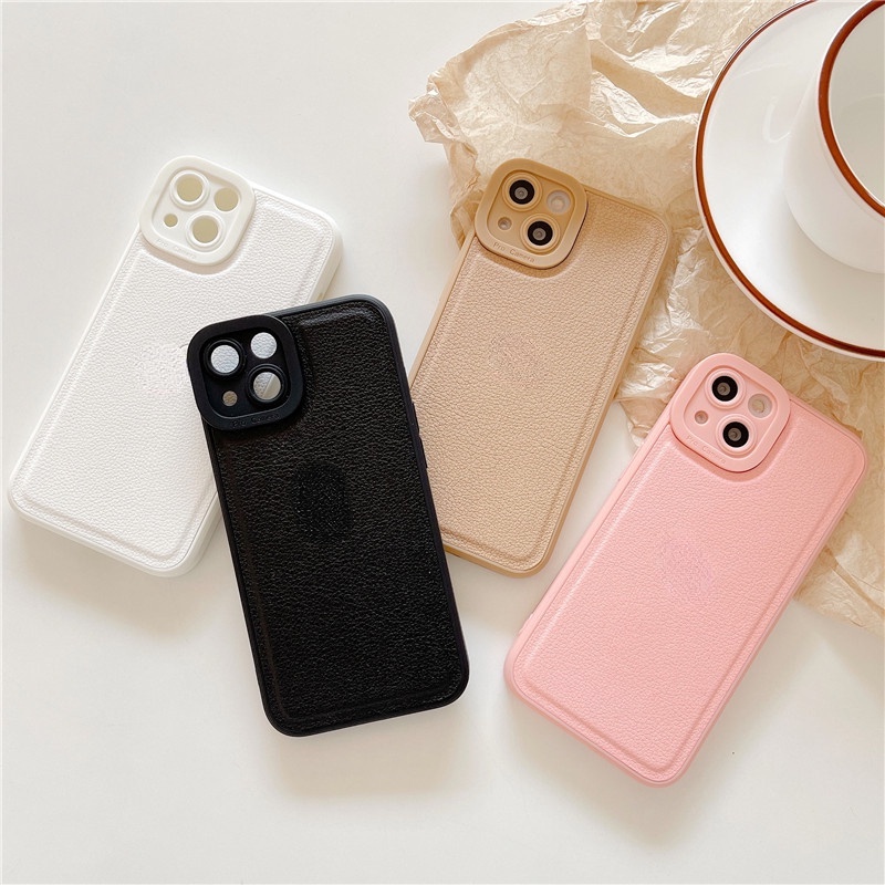 Ốp điện thoại da viền silicon cho Iphone13 12 11pro 13pro max 12 11 11pro 12 Pro Max