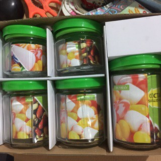 Bộ 5 lọ thủy tinh đựng gia vị tiện dụng