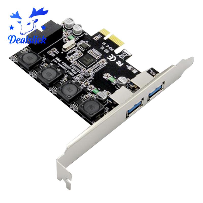 Bộ Chuyển Đổi Pcie Sang 1x 19pin Usb 3.0 Sang 2 Cổng Usb 3.0 Cho Windows Server, Xp, Vista 7 8.110