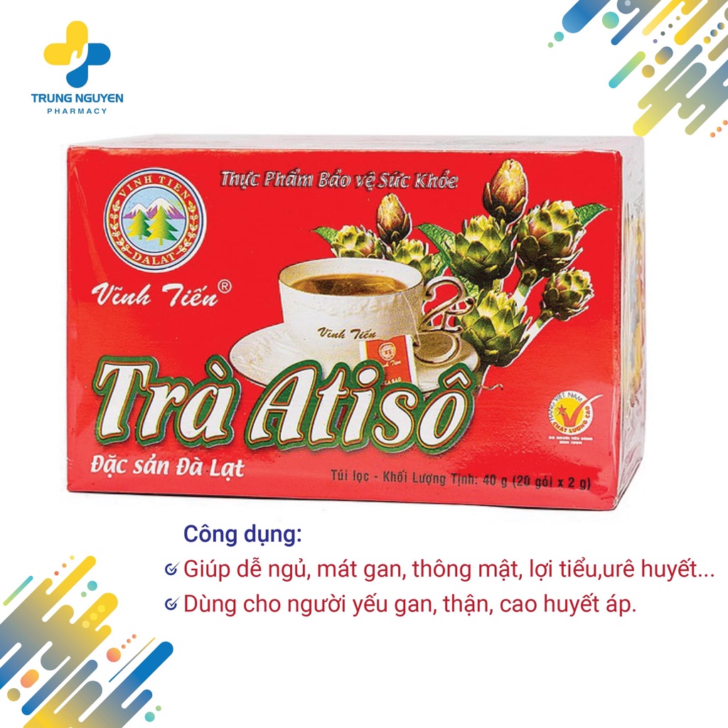 Trà Atiso Vĩnh Tiến - Hộp 20 gói