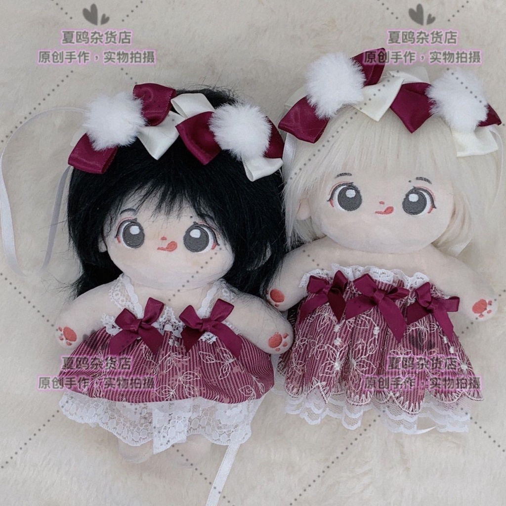 Váy Phồng Cotton Phối Ren Thêu Họa Tiết Màu Sắc Xinh Xắn Cho Bé Gái 20cm