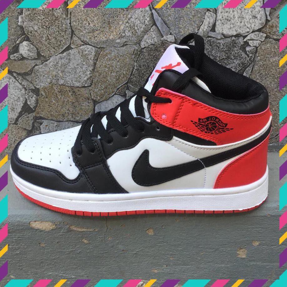 Giày Sneaker 𝐍𝐈𝐊𝐄 AIR 𝐉𝐎𝐑𝐃𝐀𝐍 𝟏 Sail Red Black Cao Cấp Full Size Nam Nữ