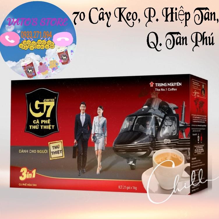 Cà phê sữa hòa tan Trung Nguyên G7 3 trong 1 hộp 336g  - Cafe sữa G7 3in1 336gr (21 gói x 16g)