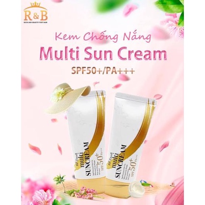 Kem chống nắng Multi Sun Cream SPF50+/PA+++, Kem chống nắng cho da dầu mụn, kem chống nắng