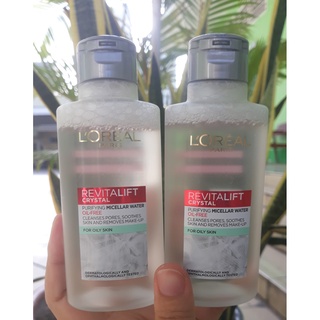 Nước tẩy trang Crystal Micellar Water L'Oreal Paris 95ml - dành cho Da Dầu