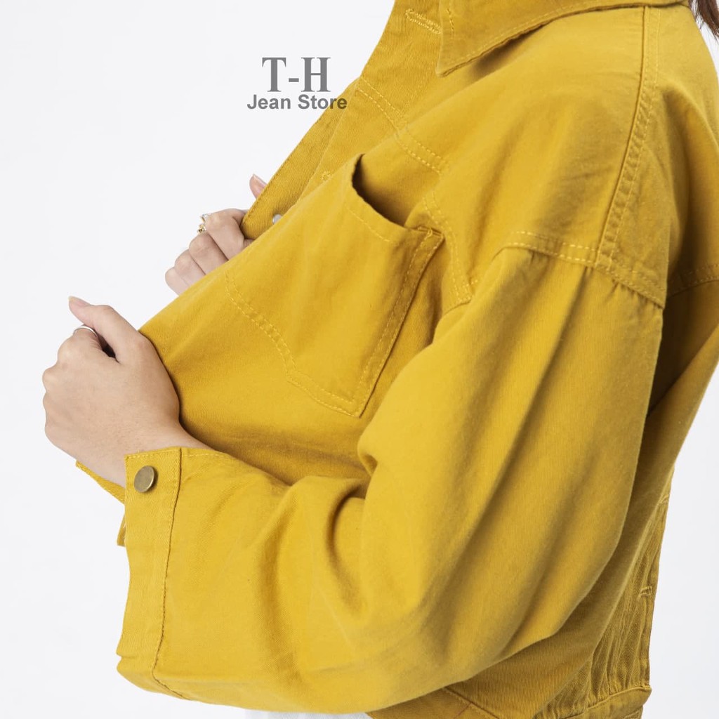Áo khoác kaki nữ xẻ sau TH Store nhiều màu cá tính phong cách ulzzang chống nắng | BigBuy360 - bigbuy360.vn