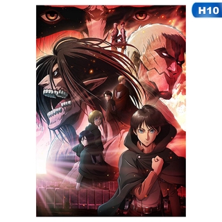 Áp phích hình hoạt hình Attack On Titan