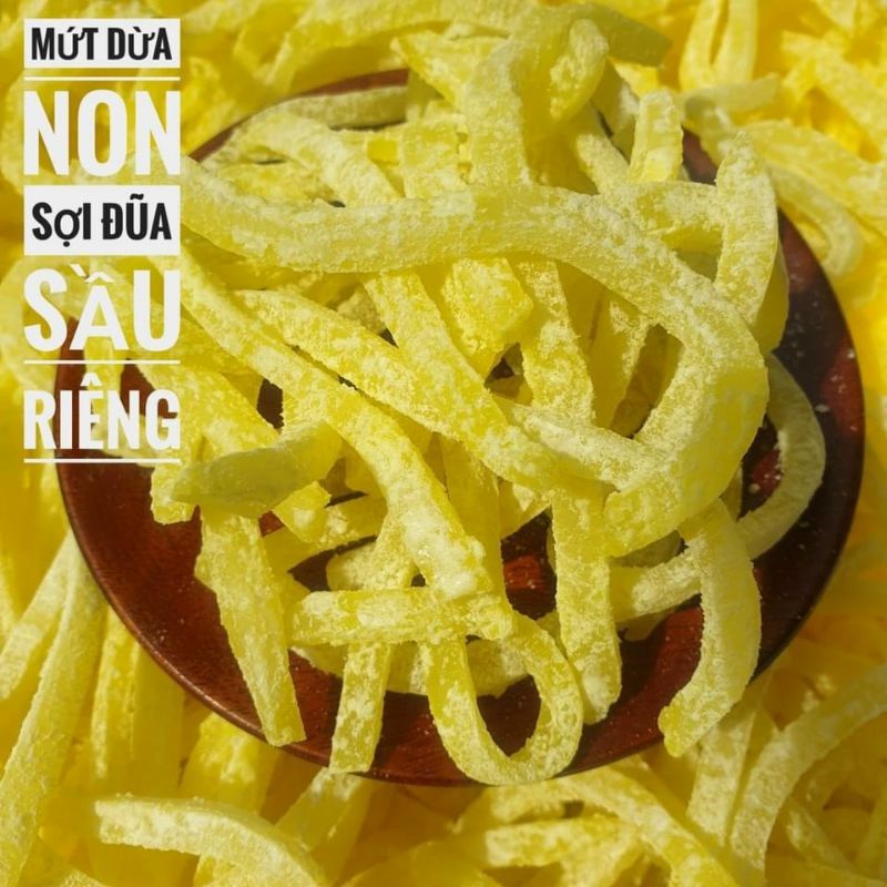 Mứt Dừa Non Sợi Đũa 1Kg ⚠️Lẻ = Sỉ ⚠️[FREE SHIP]TỪ ĐƠN 50K, [Loại Đặc Biệt] Hàng ngon nhà làm