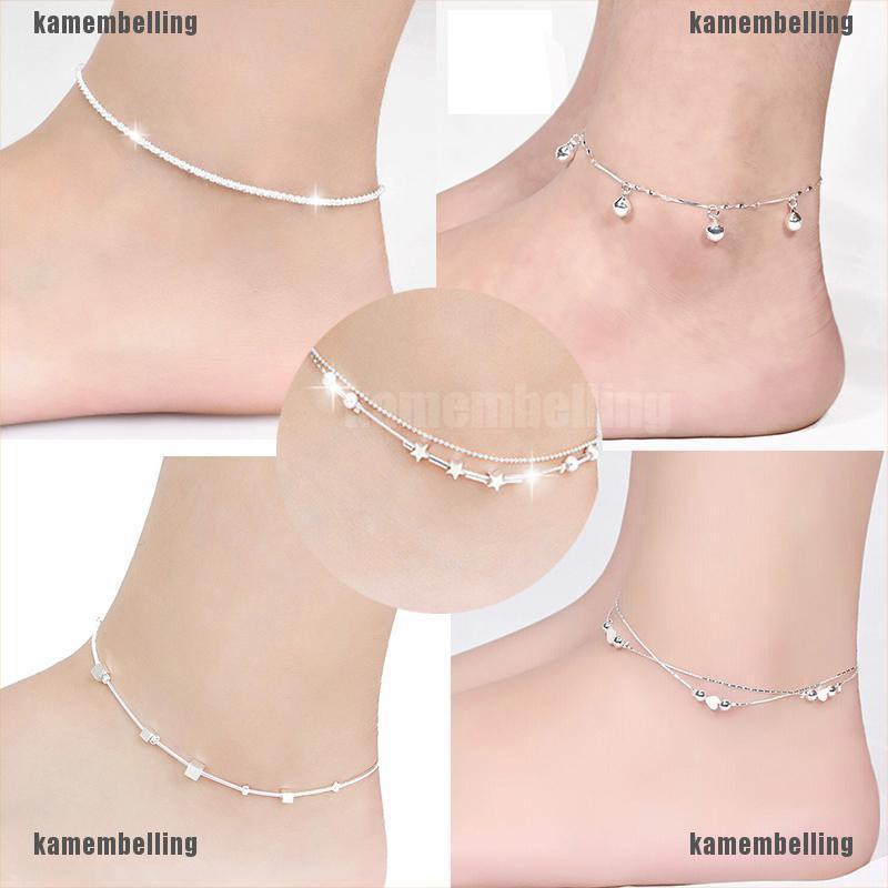 Lắc Chân Mạ Bạc 925 Thiết Kế Độc Đáo Thời Trang