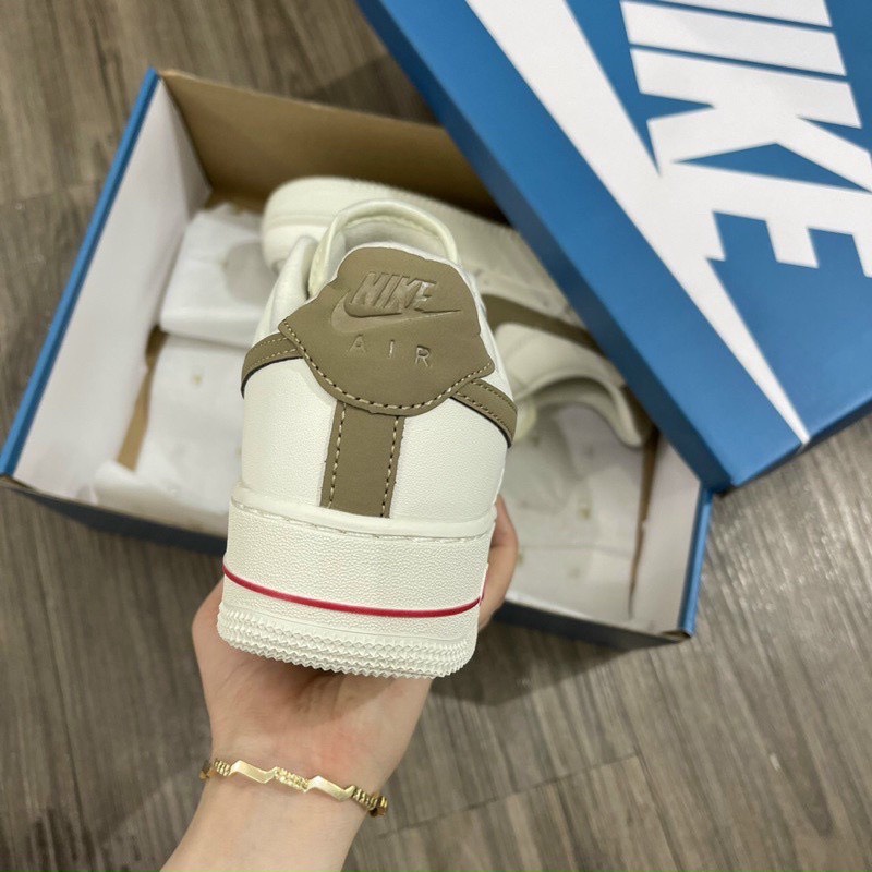 0Giày thể thao af1_nike white brown, giày air force 1 nâu trắng nam nữ full box bill | BigBuy360 - bigbuy360.vn