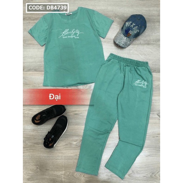 Bộ thun cotton thêu  cao cấp 40_65kg