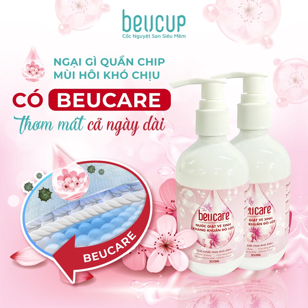 Nước Giặt Đồ Lót Chuyên Dụng BeUcare Hand Wash For Feminine Panties 200ml