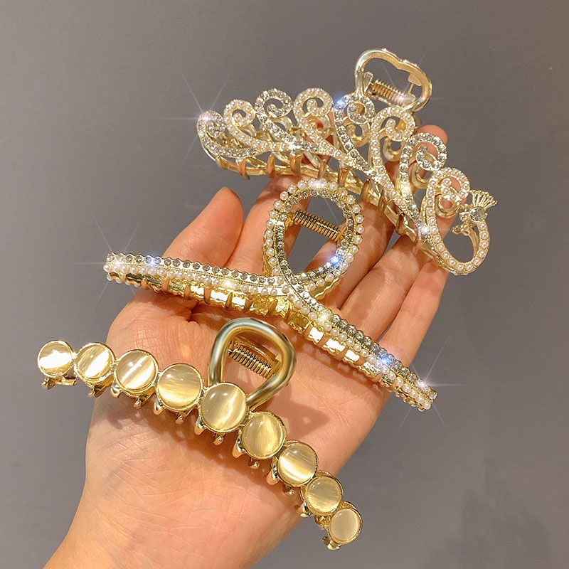 Kẹp bấu tóc đính đá kim cương