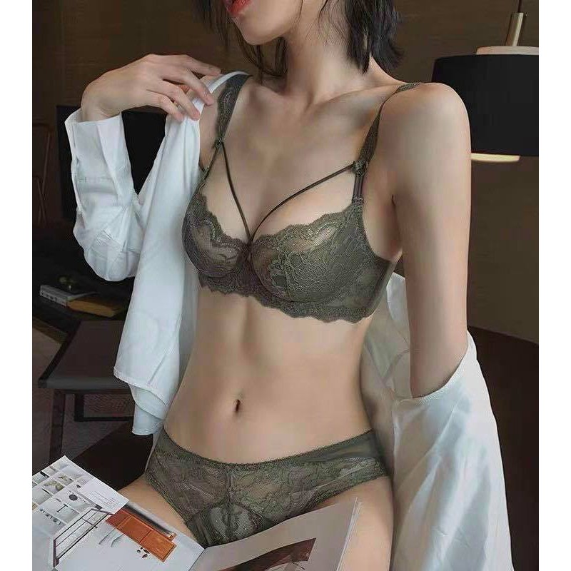 [FREESHIP] Set Bộ Đồ Lót Nữ LOLI66, Áo Lót Dây Chéo Không Mút,Quần Lót Ren Sexy Siêu Đẹp | BigBuy360 - bigbuy360.vn
