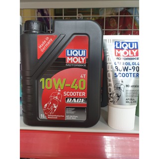 Combo nhớt tay ga Liqui Moly Scooter Race 10w40 + Láp Liqui