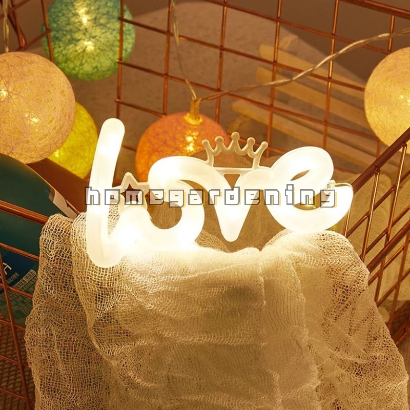 Đèn LED Neon Hình Chữ Love Dùng Trang Trí Tiệc Cưới/Sinh Nhật