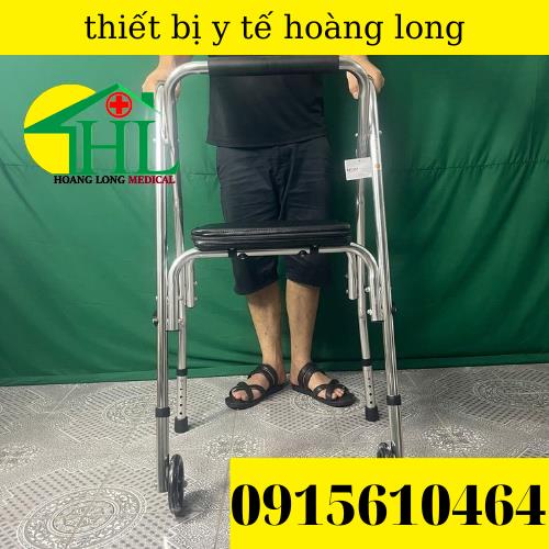 Khung Tập Đi Cho Người Già Có Ghế Ngồi Lucass W9