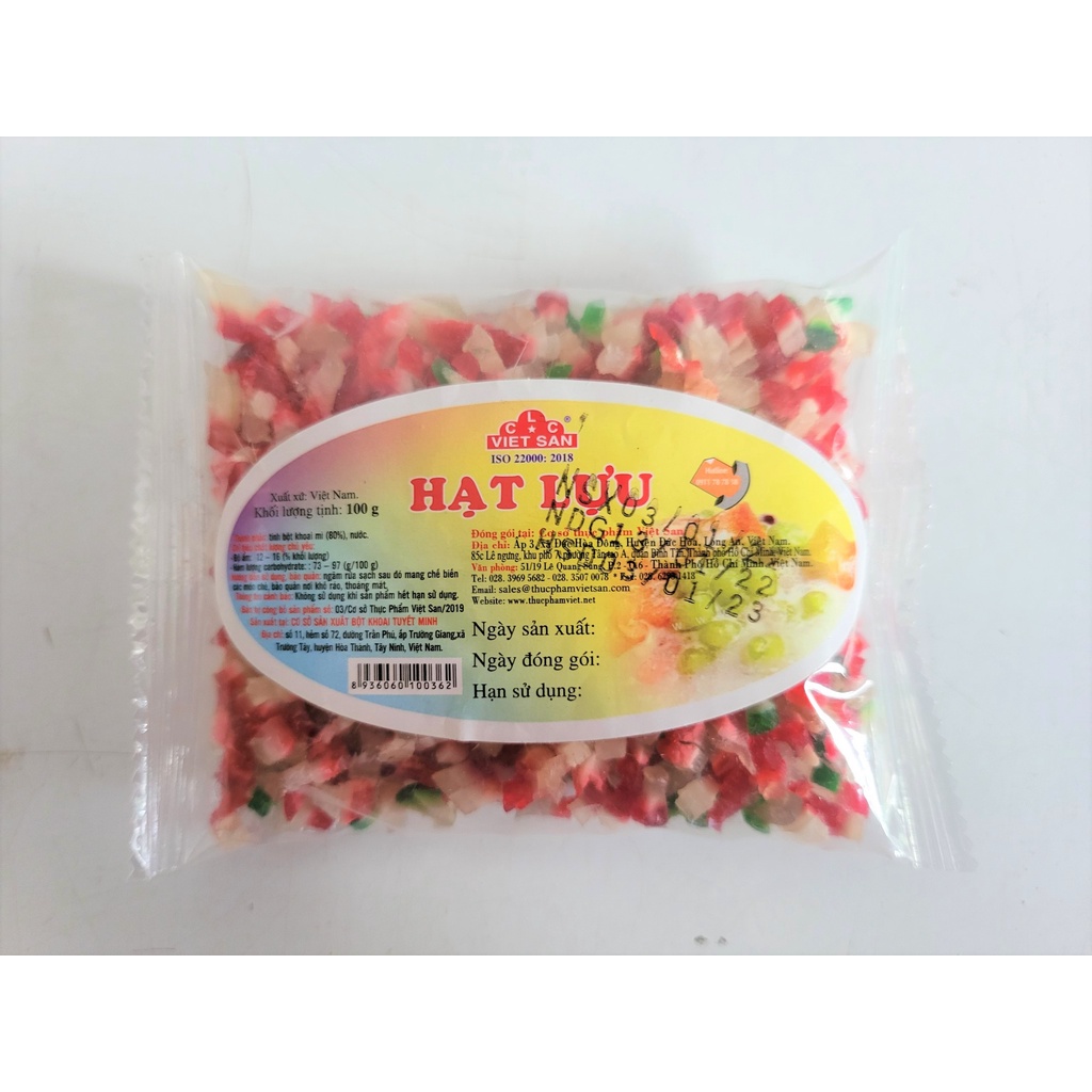[100g] HẠT LỰU NẤU CHÈ [VN] VIỆT SAN (vvk-hk)