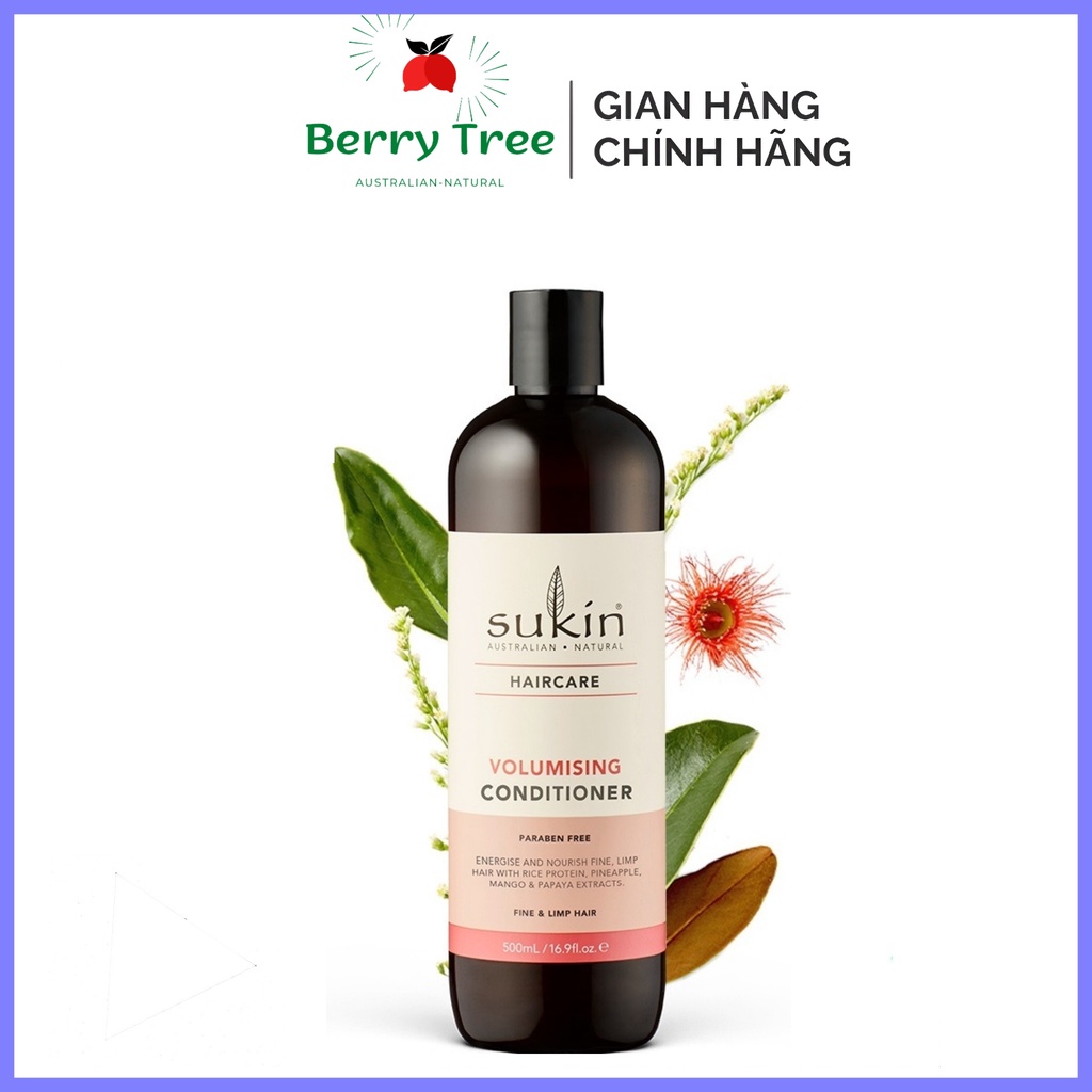 Dầu xả làm dày tóc Sukin Volumising Conditioner 500ml (BR)