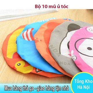 Bộ 10 Mũ ủ tóc, hấp tóc, tắm giao màu ngẫu nhiên