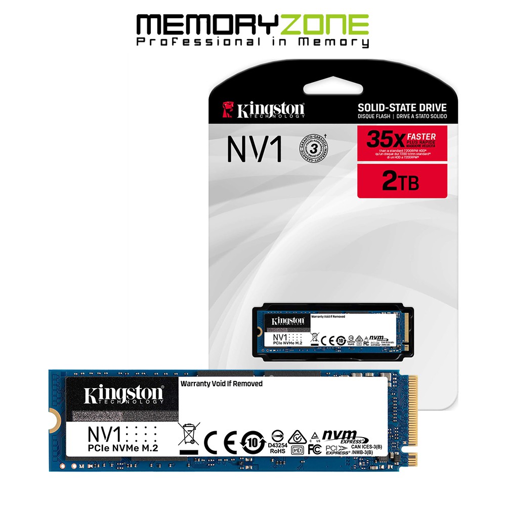 [Mã 154ELSALE2 giảm 7% đơn 300K] Ổ Cứng SSD Kingston NV1 M.2 PCIe Gen3 x4 NVMe 2TB SNVS/2000G