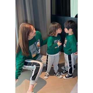 ÁO ĐÔI MẸ BÉ MICKEY XANH