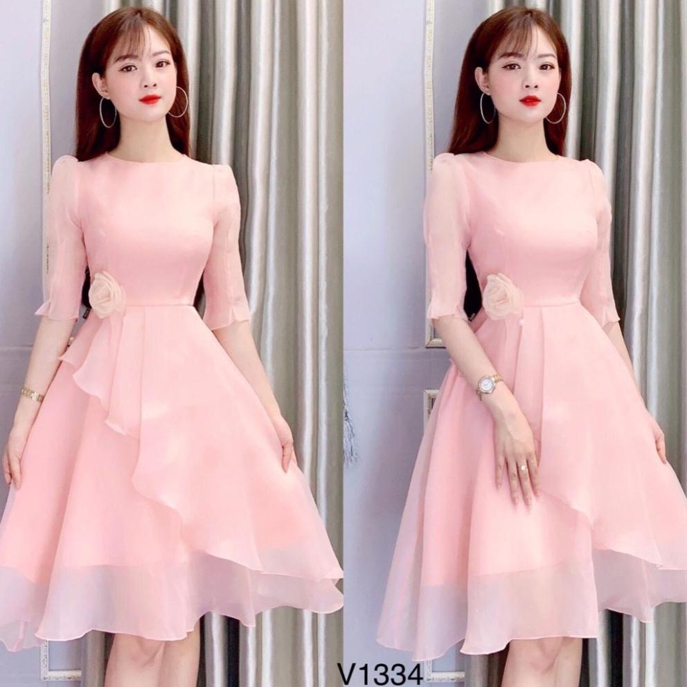 Váy be xòe thắt nơ lưng